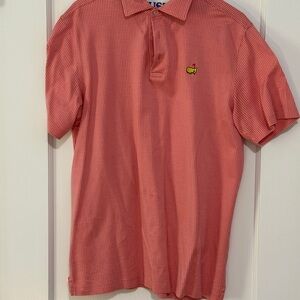 Masters Red Polo Shirt with Embroidered Logo